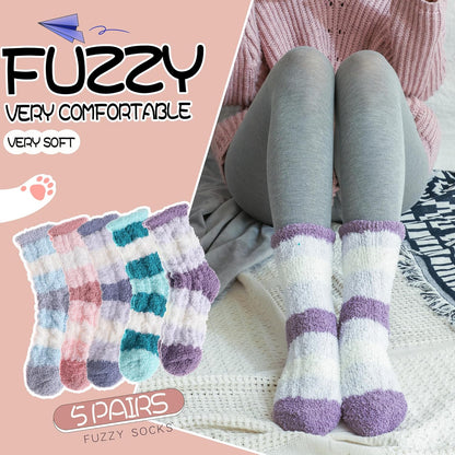 EBMORE Womens Fuzzy Socks Slipper Fluffy Cozy Comfy Cabin Plush Warm Winter Sleep Home Soft Socks