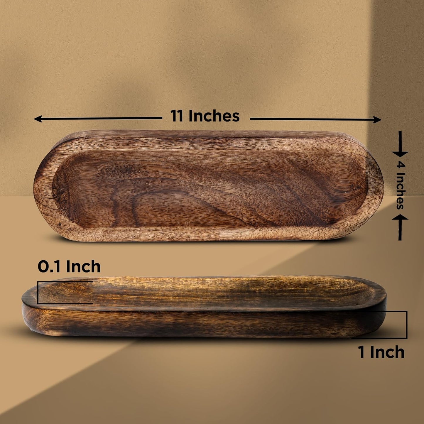 raajsee Wooden Rosewood Incense Holder - Incense Burner - Ash Catcher - Incense Stick Holder - Meditation & Yoga - Great Gift for Any Occasion Size 11x4 inch (Seven Chakra White)