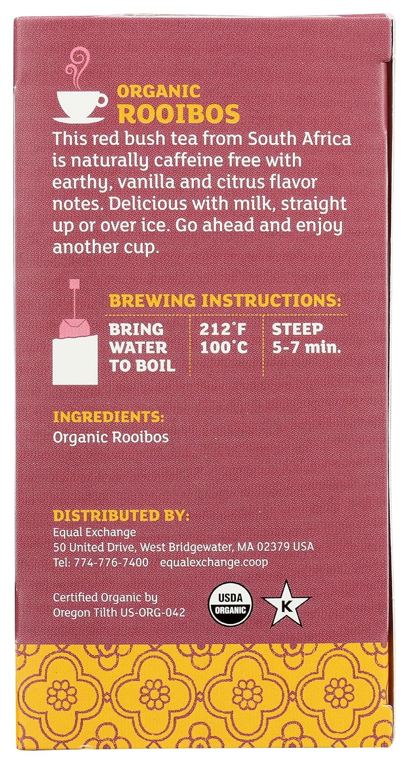 Equal Exchange, Tea Rooibos Organic, 20 Count
