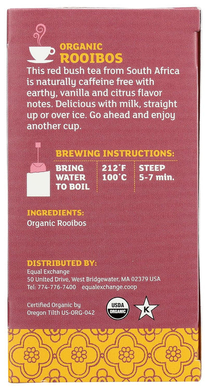 Equal Exchange, Tea Rooibos Organic, 20 Count