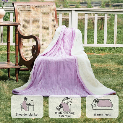 Texciting Heated Blanket Electric Blanket Throw 50''X60''-Heating Throw with 9 Heat Settings-2-10 Hours Auto Off,ETL Certified,Machine Washable (Green)