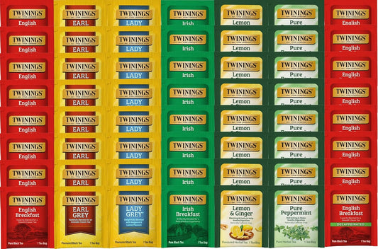 Twinings Best of Tea Sampler, 7 Flavor Herbal & Black Tea Variety