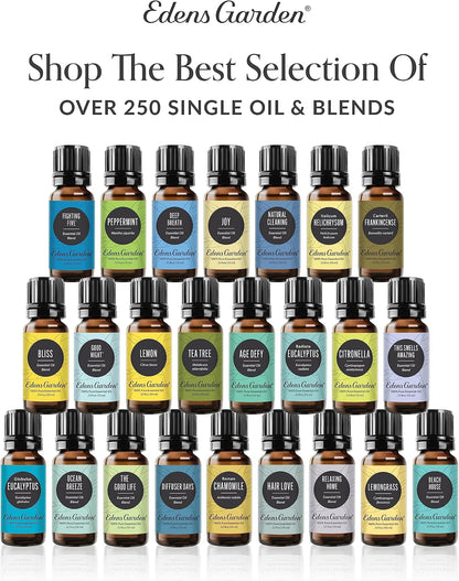 Edens Garden Top Essential Oil Blends Sampler 18 Set – 100% Pure Therapeutic Grade, Natural, Undiluted Aromatherapy Scents for Diffusers & Humidifiers – Wellness Gift for Men & Women, .92 ml/ 18 Pack