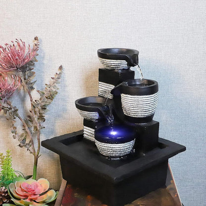 Ferrisland Resin LED Indoor Water Fountains