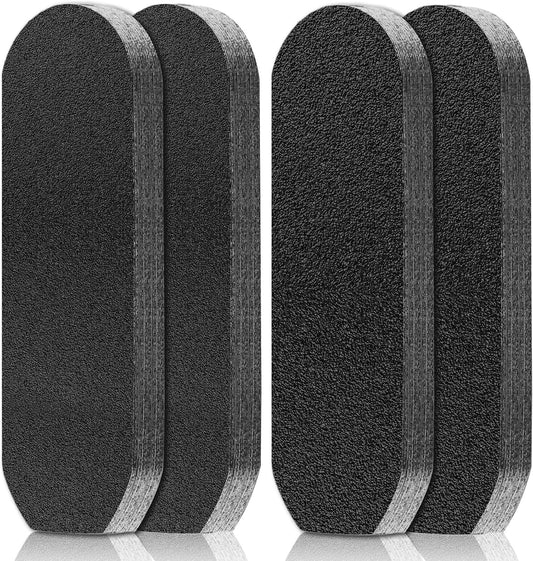 Flutesan 80 Pcs Stainless Steel Foot File Refill 180 Grit and 120 Grit