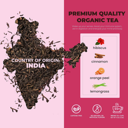 Gardenika Organic Loose Leaf Tea Sampler – 8 Pack, 1 LB – Herbal and Naturally Caffeine-Free Set - Ayurvedic Assortment Blend