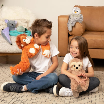HUGIMALS Hugarounds Sidney the Sea Turtle 2.5 lb Microwaveable & Freezable Weighted Plush Neck & Shoulder Wrap | Soothing, Comforting Hugs for Self-Care & Relaxation | Unscented for Ages 2+