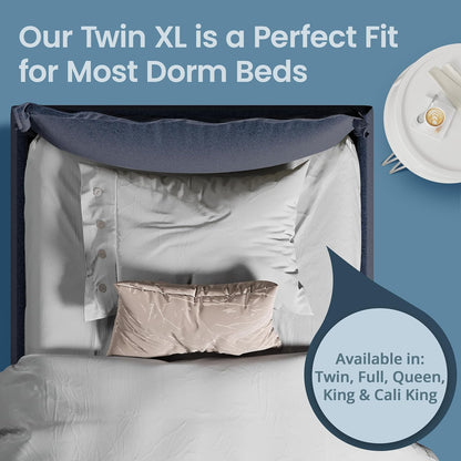 SafeRest Waterproof Queen Size Mattress Protector - Viscose Derived from Bamboo - Fitted with Stretchable Pockets - Machine Washable Viscose Blend Mattress Cover for Bed