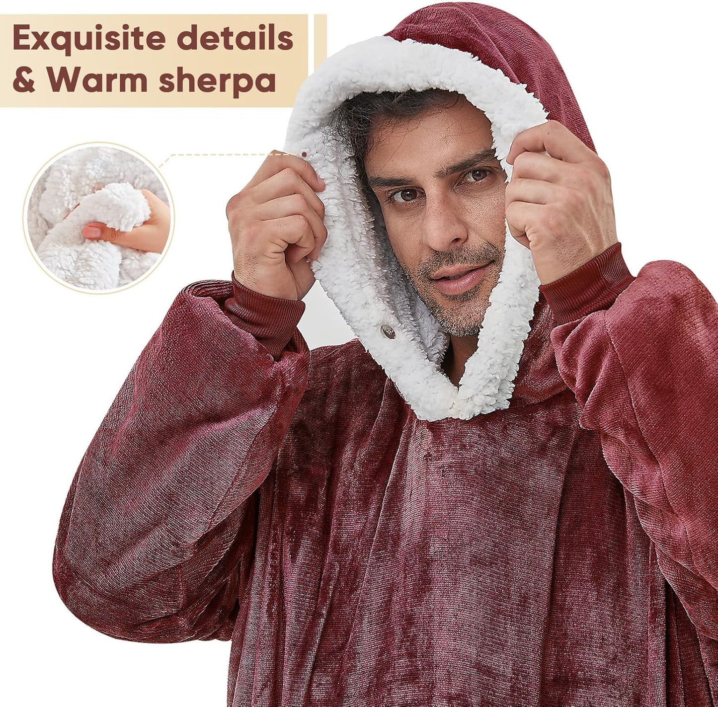 yescool Wearable Blanket Hoodie as Christmas Birthday Gifts for Women Mom - Colors A