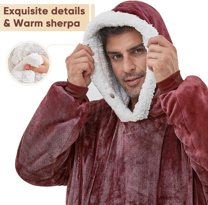 yescool Wearable Blanket Hoodie as Christmas Birthday Gifts for Women Mom - Colors A