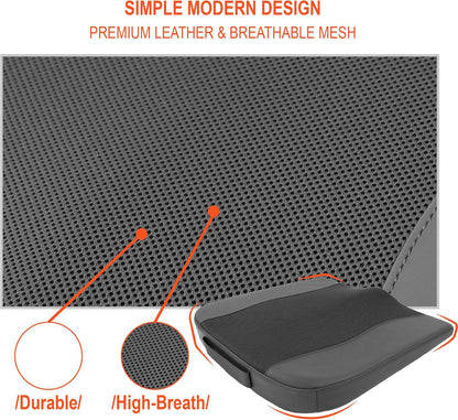Lofty Aim Car Seat Cushion, Comfort Memory Foam Car Cushions for Driving - Sciatica & Lower Back Pain Relief, Driver Seat Pillow for Auto, Office Chair, Wheelchair - Black