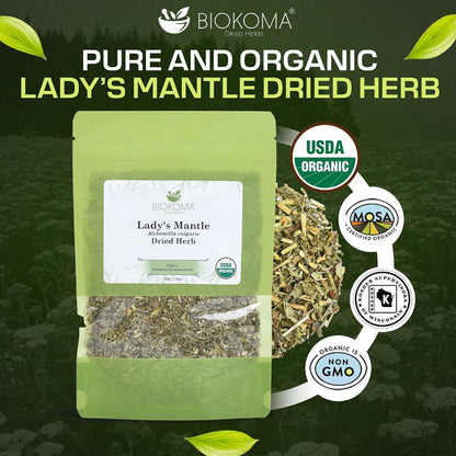 Biokoma Organic Dandelion Root Dried Herb 100g (3.55oz) USDA Organic Taraxacum Cut & Sifted Herbal Tea Kidney Liver Detox Digestion Support Caffeine-Free No Additives No Preservatives No GMO Kosher
