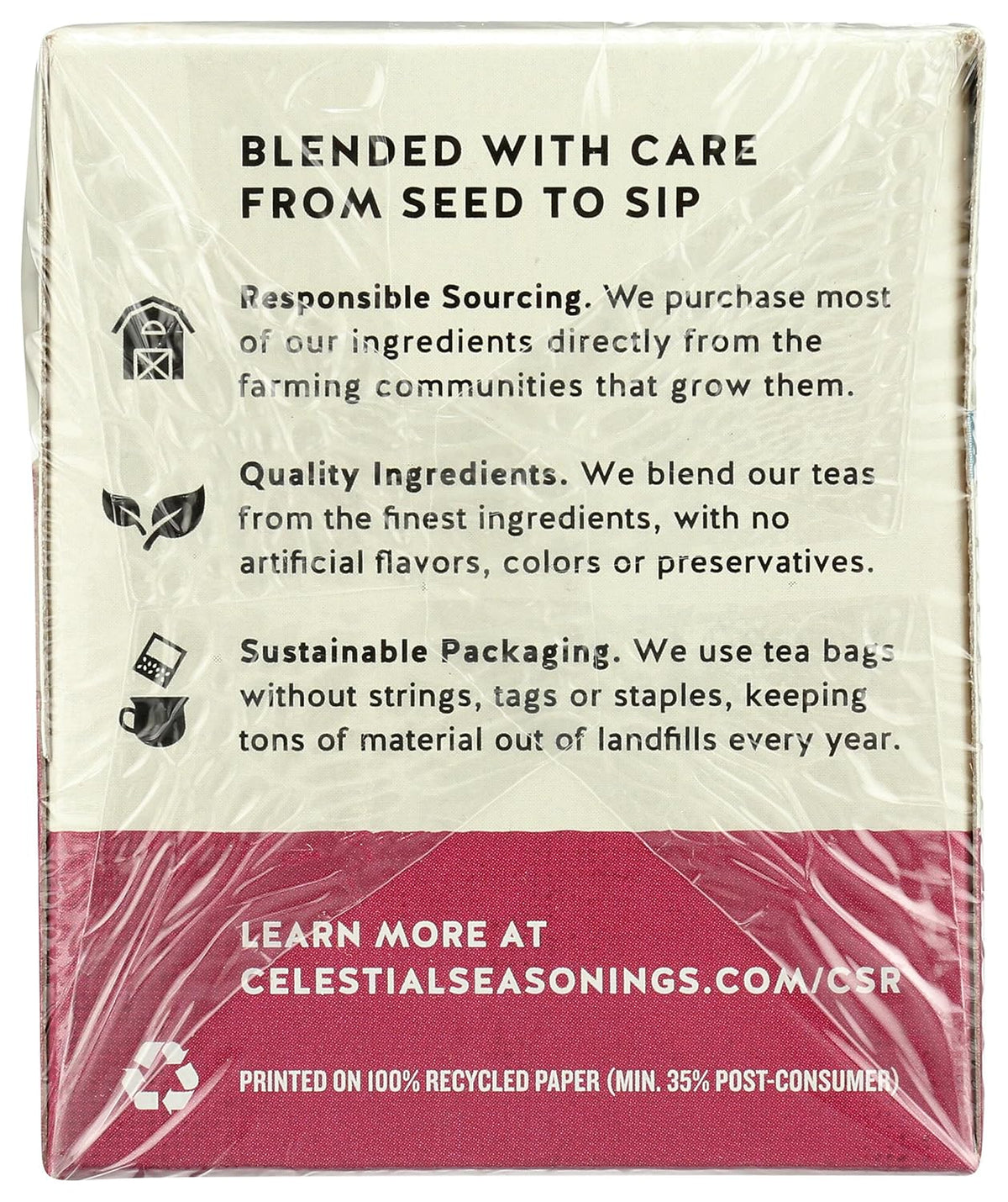 Celestial Seasonings Wellness Tea, Sleepytime Echinacea Complete Care, 20 Count Box
