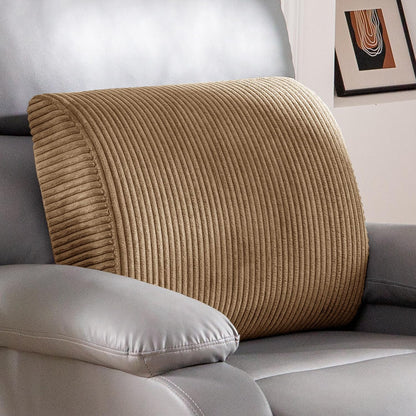 HIGOGOGO Lumbar Support Pillow for Recliner Chair/Accent Chair/Couch, Memory Foam Back Support Cushion for Elderly, Recliner Cushions for Back Rest, Pain Relief, Reading, Washable Cover, Dark Grey