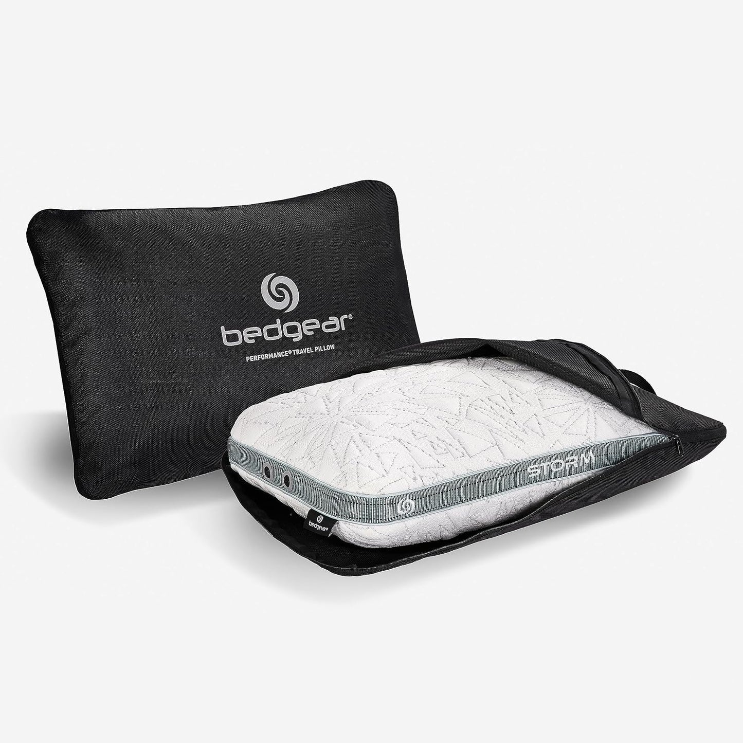 Bedgear Storm Performance Pillow, 1.0 Cooling Pillow for Side Sleepers, Medium Firm Support, Ver-Tex Cooling Cover, Air-X Mesh, Washable