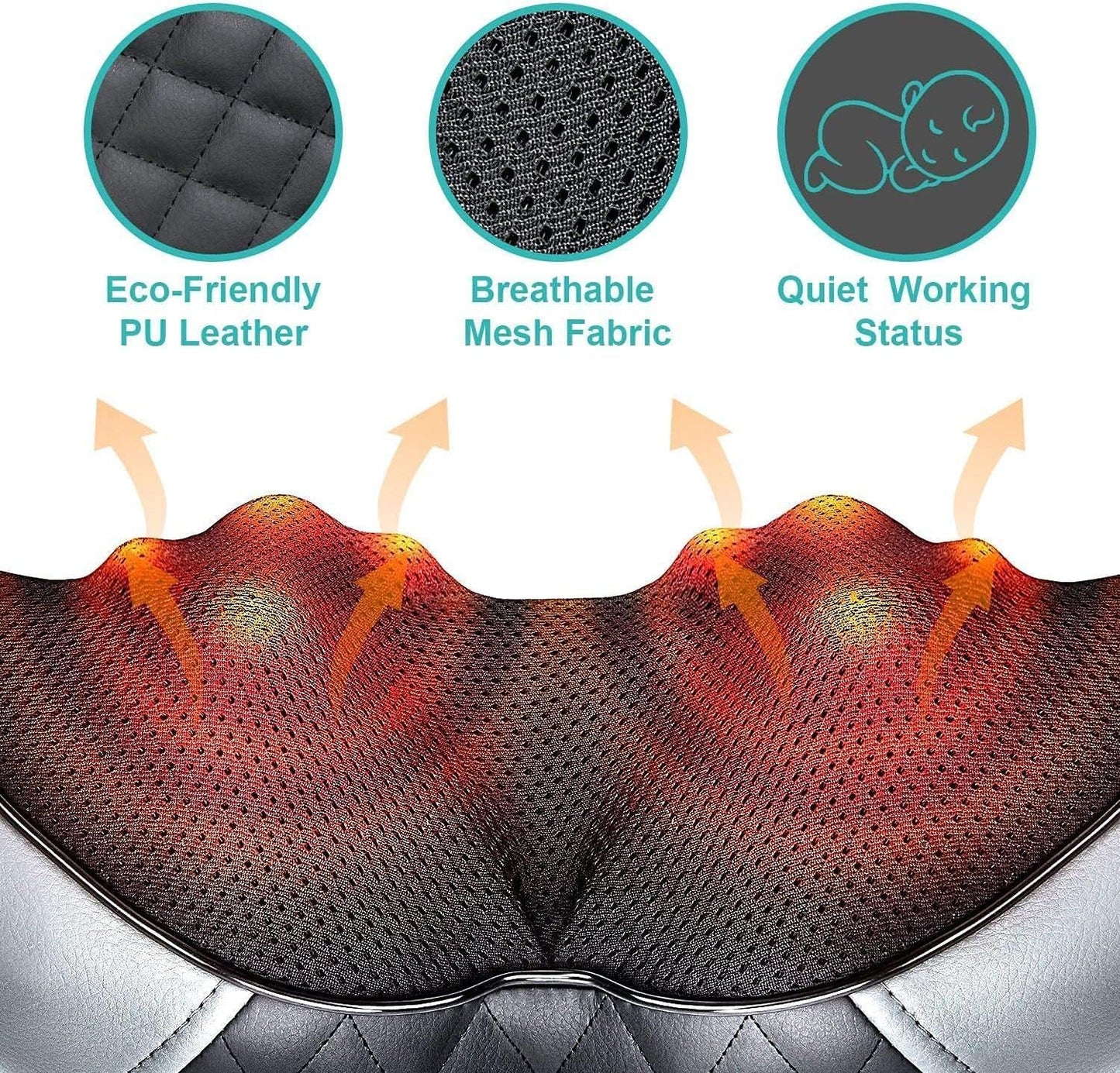 Medcursor Neck Massager with Heat - Deep Tissue Pain Relief, Rechargeable Shiatsu Neck and Shoulder Massager, Ideal Choice for Men, Women, Mom & Dad