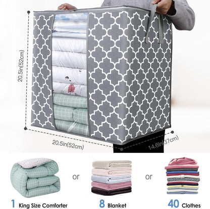 Storage Bags 3 Pack 100L Clothes Organization and Storage Containers