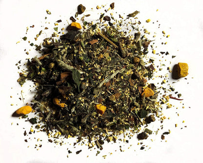FIRE TEAS - 14 DAY TEA CLEANSE - Organic Turmeric (Curcumin), Ginger, White Peony Tea, Cardamom, Cinnamon, Hibiscus & Saffron - 20 Times More Anti Oxidants - Manufactured in the USA