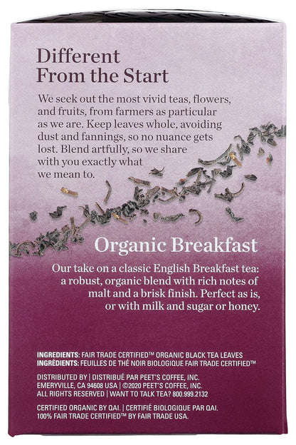 Mighty Leaf Tea Organic Breakfast Hand-Stiched Tea Bags, 15 ct
