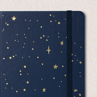 IF Compact Book Light - Moon & Stars, Dark Blue/Gold