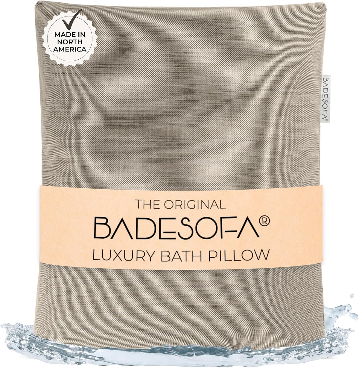 BADESOFA® Luxury Bath Pillow M in Ivory, Quick-Drying Bath Back Pillow