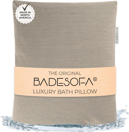 BADESOFA® Luxury Bath Pillow M in Ivory, Quick-Drying Bath Back Pillow