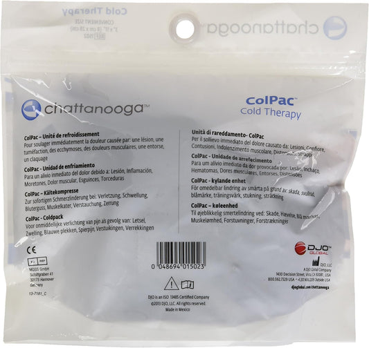 Chattanooga ColPac - Reusable Gel Ice Pack - Black Polyurethane - Standard - 10 in x 13.5 in - Cold Therapy - Knee, Arm, Elbow, Shoulder, Back - Aches, Swelling, Bruises, Sprains, Inflammation