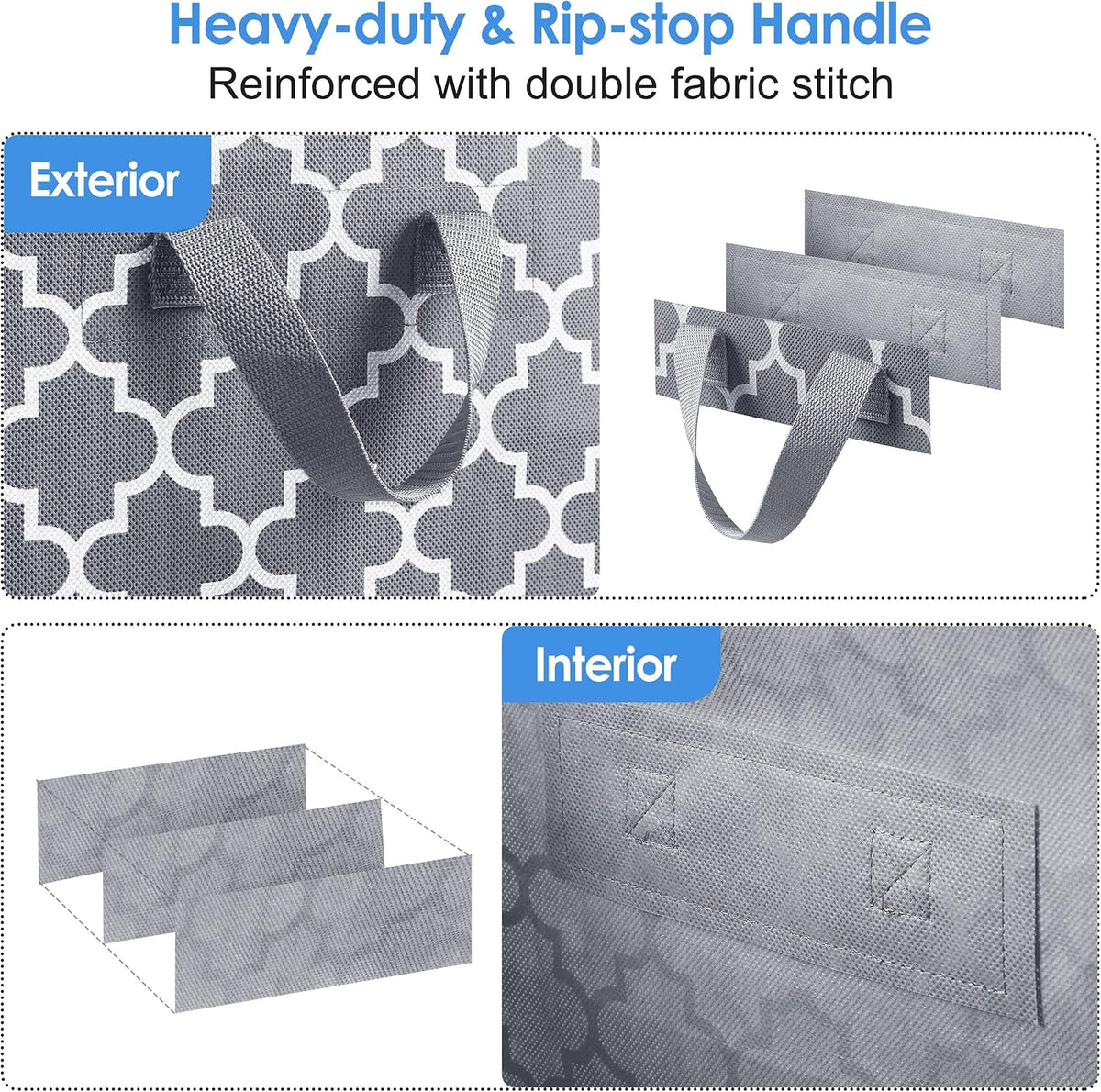 Storage Bags 3 Pack 100L Clothes Organization and Storage Containers