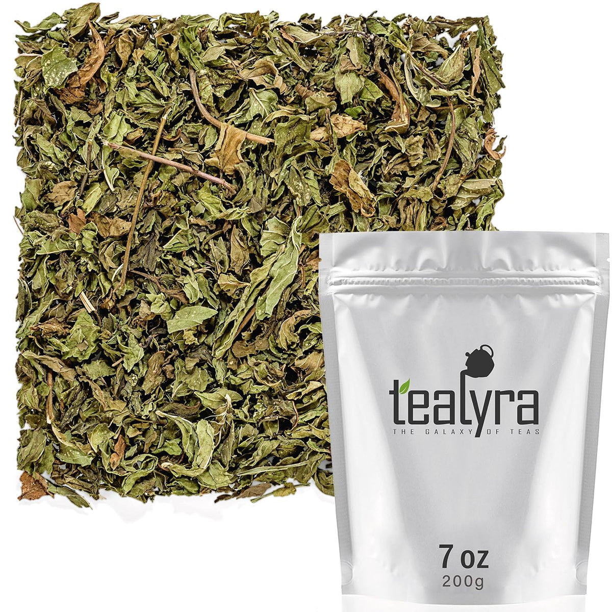 Tealyra | Pure Spearmint Loose Leaf Herbal Tea, 200g (7 oz)