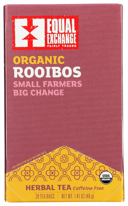 Equal Exchange, Tea Rooibos Organic, 20 Count