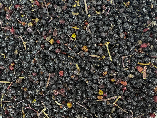 U.S. Wellness Naturals Elderberries – 1lb (Real Wild Harvest) | 100% USDA Certified Organic | Bulk Black Dried Elderberry | for Making Elder Syrup, Gummies, Tea - Raw Vegan Sambucus Nigra