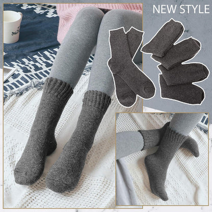 EBMORE Merino Wool Socks for Women Hiking Thermal Warm Winter Thick Boot Cozy Crew Comfy Work Socks for Ladies 5 Pairs