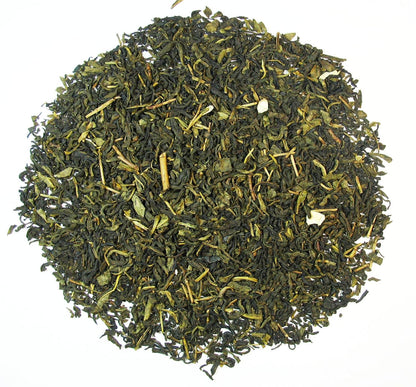 Greenhilltea Decaf Jasmine Green Tea, Green Tea CO2 naturally processed Caffeine-Free Tea - 8 Oz Bag