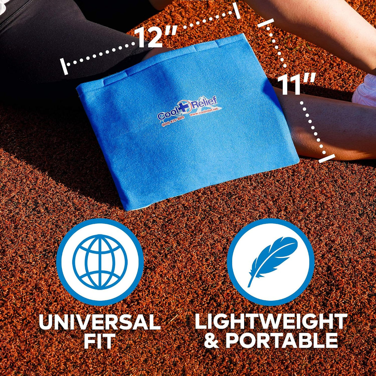 Soft Gel Knee Ice Wrap, Cold Therapy Compression Ice Pack, Universal Size