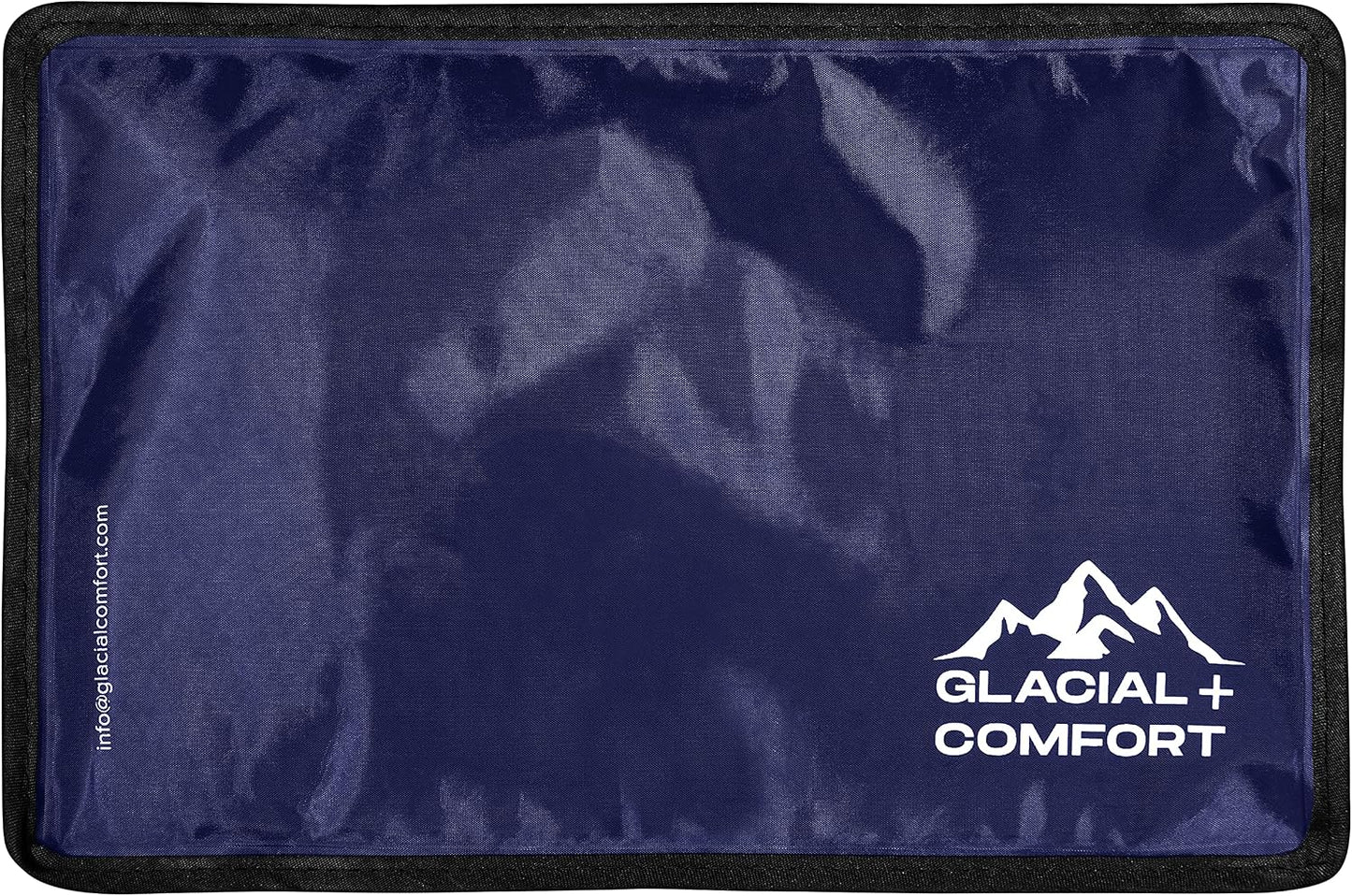 Glacial Comfort Large Gel Ice Pack for Injuries Reusable - (15" x 11") Cold Pads for Back Pain, Hip, Knee, Shoulder, Muscle Strains, Migraine & Postpartum Recovery, Flex Technology - Compression Pad.