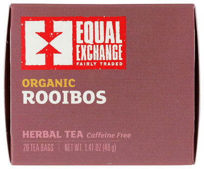 Equal Exchange, Tea Rooibos Organic, 20 Count