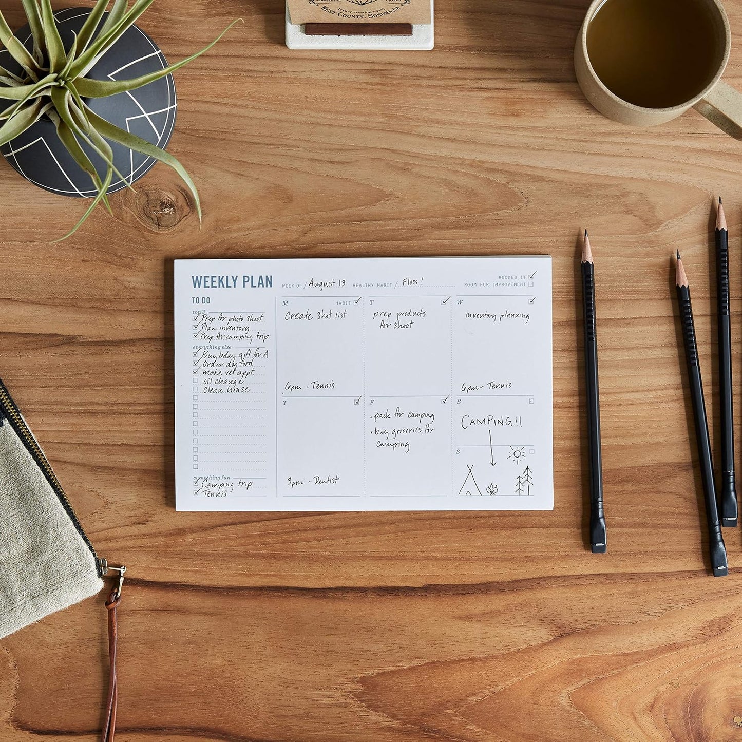 Grocery List Magnet Pad for Fridge - 6 x 9" - Grocery Shopping Checklist Notepad with Categories - 50 Sheets