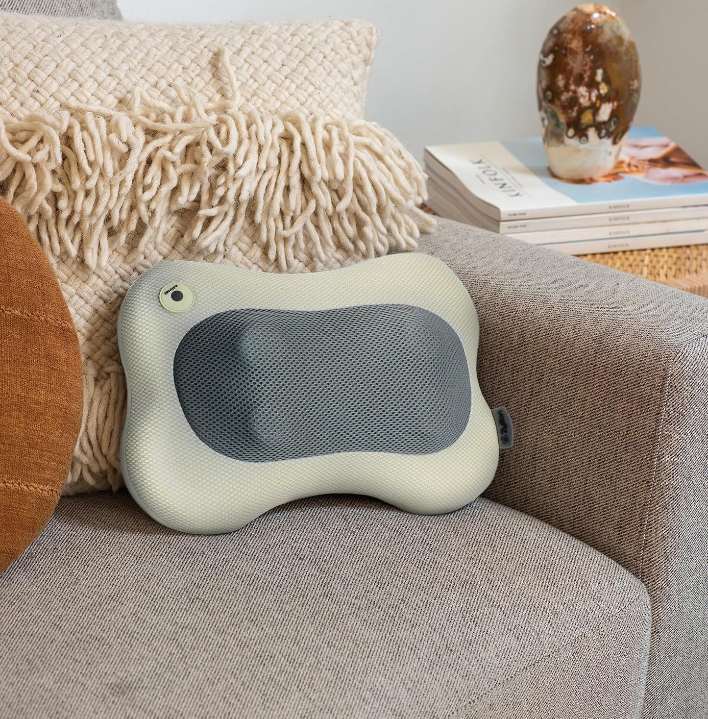 Zyllion Shiatsu Back and Neck Massager with Heat - 3D Electric Kneading Deep Tissue Massage Pillow for Muscle Pain Relief, Black, ZMA-13