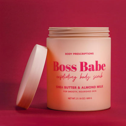 Body Prescriptions Exfoliating Body Scrub – Body Cleanser for Nourished, Ultra-Smooth Skin, Honey Citrus, Coconut Almond, and Sweet Mint